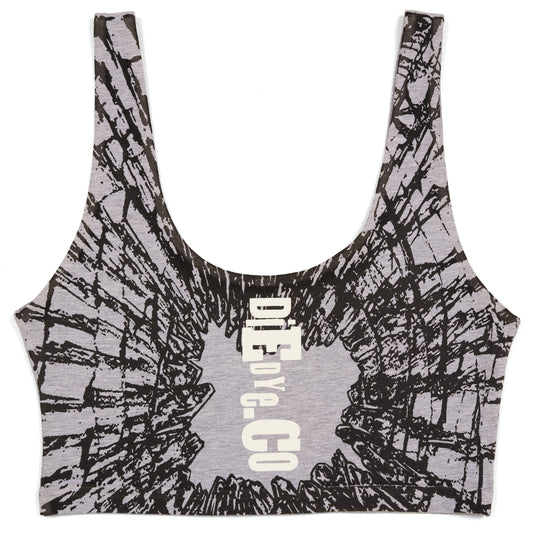 Cracked Spandex Crop Tank