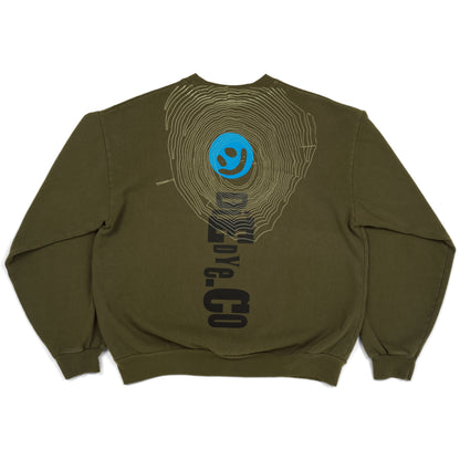 Big Smiley Crewneck (Army)