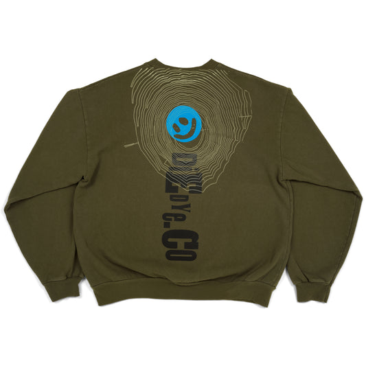 Big Smiley Crewneck (Army)