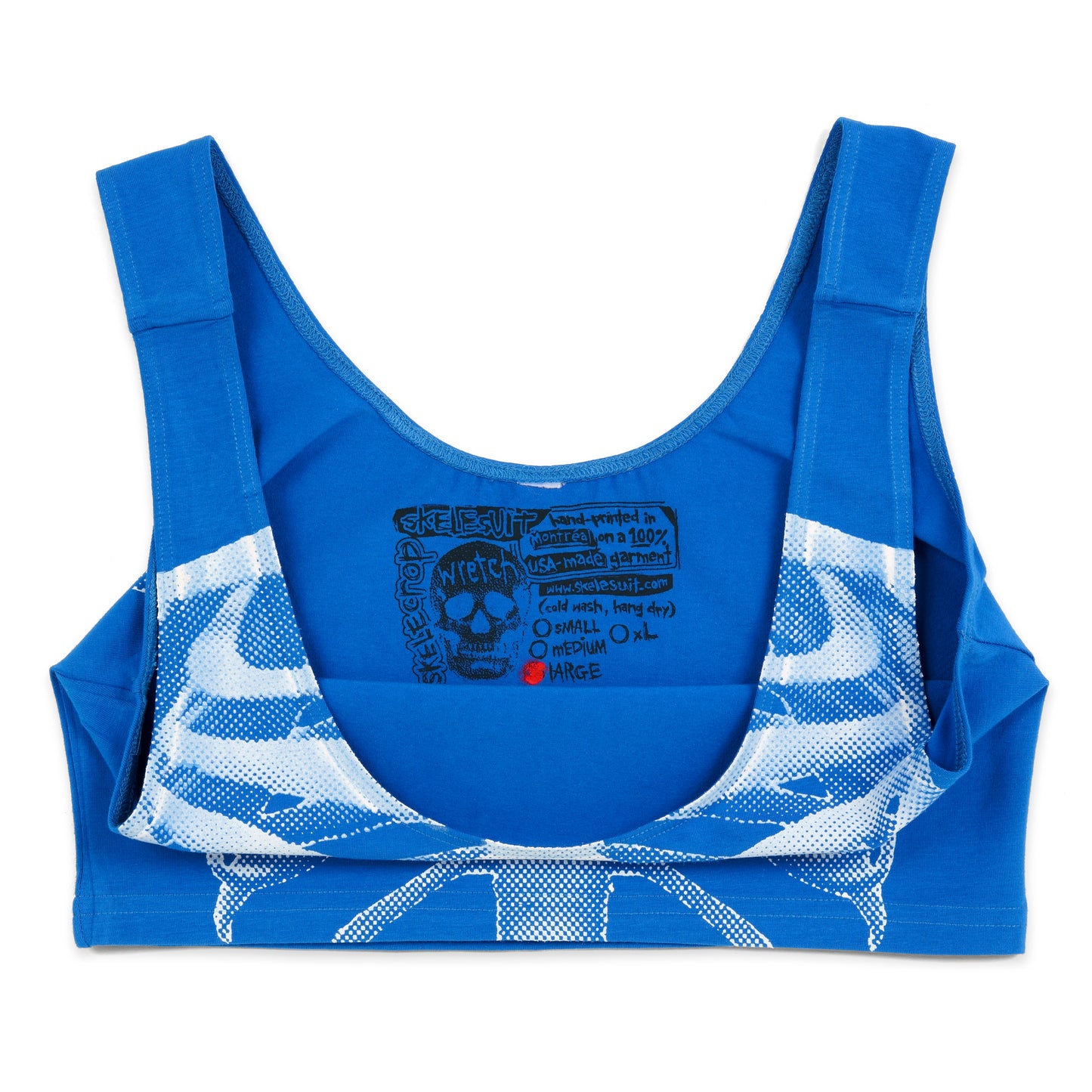 SkeleCrop Tank [Royal Blue]