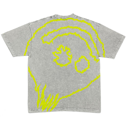 Cracked Smiley Tee (Limestone)