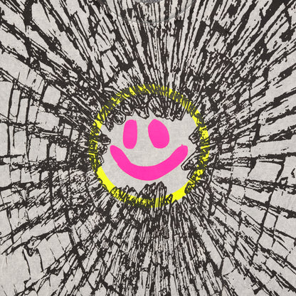 Cracked Smiley Tee (Limestone)