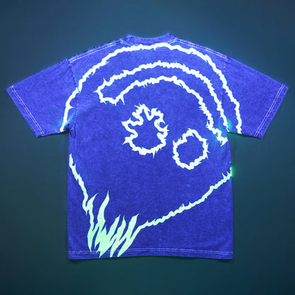 Cracked Smiley Tee (Limestone)