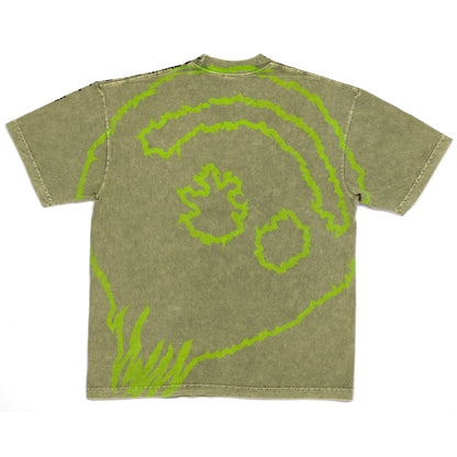 Cracked Smiley Tee (Matcha)