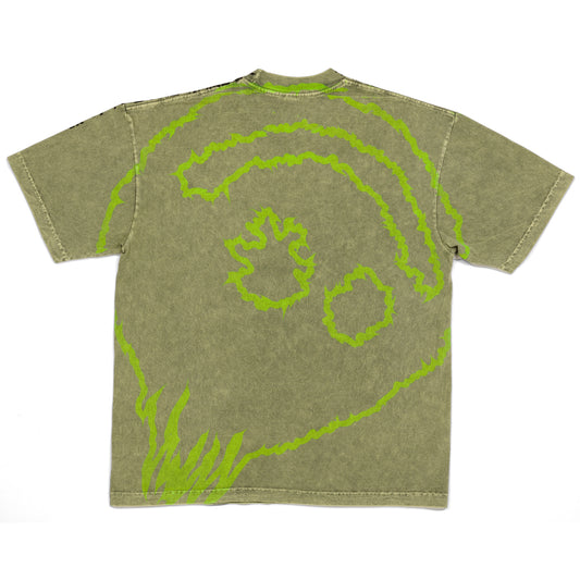 Cracked Smiley Tee (Matcha)