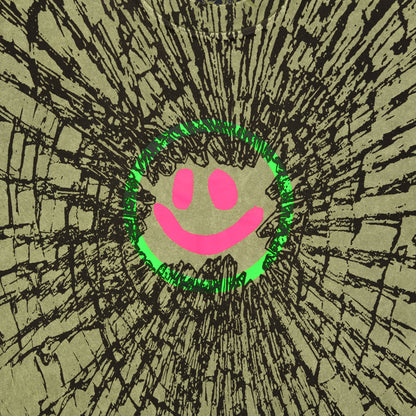 Cracked Smiley Tee (Matcha)