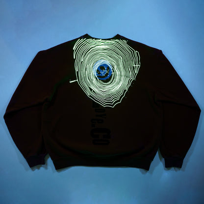 Big Smiley Crewneck (Army)