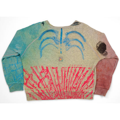 DD_cycle-056 'Skull' Crewneck Sweater [Medium]