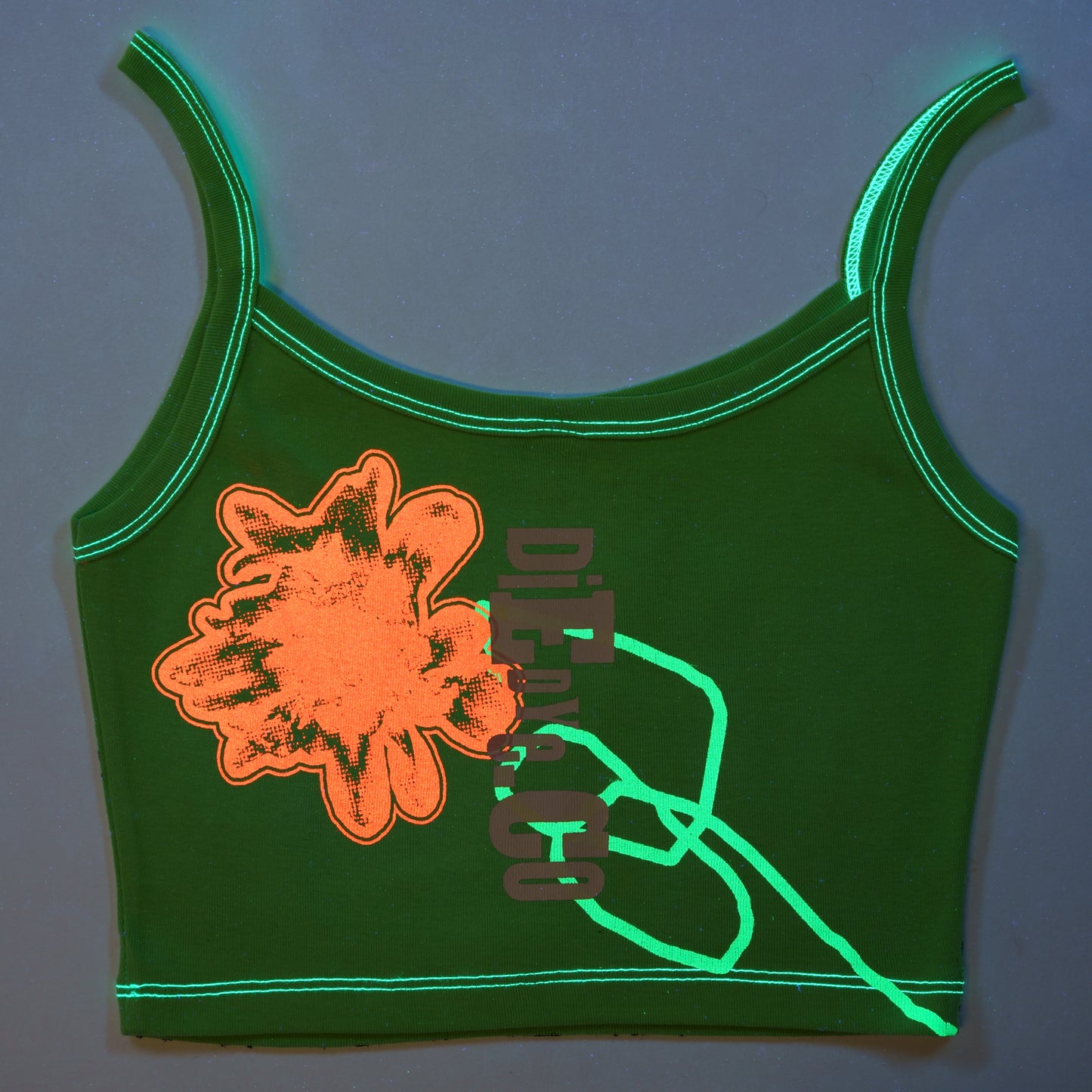 Flower Spaghetti Crop Tank