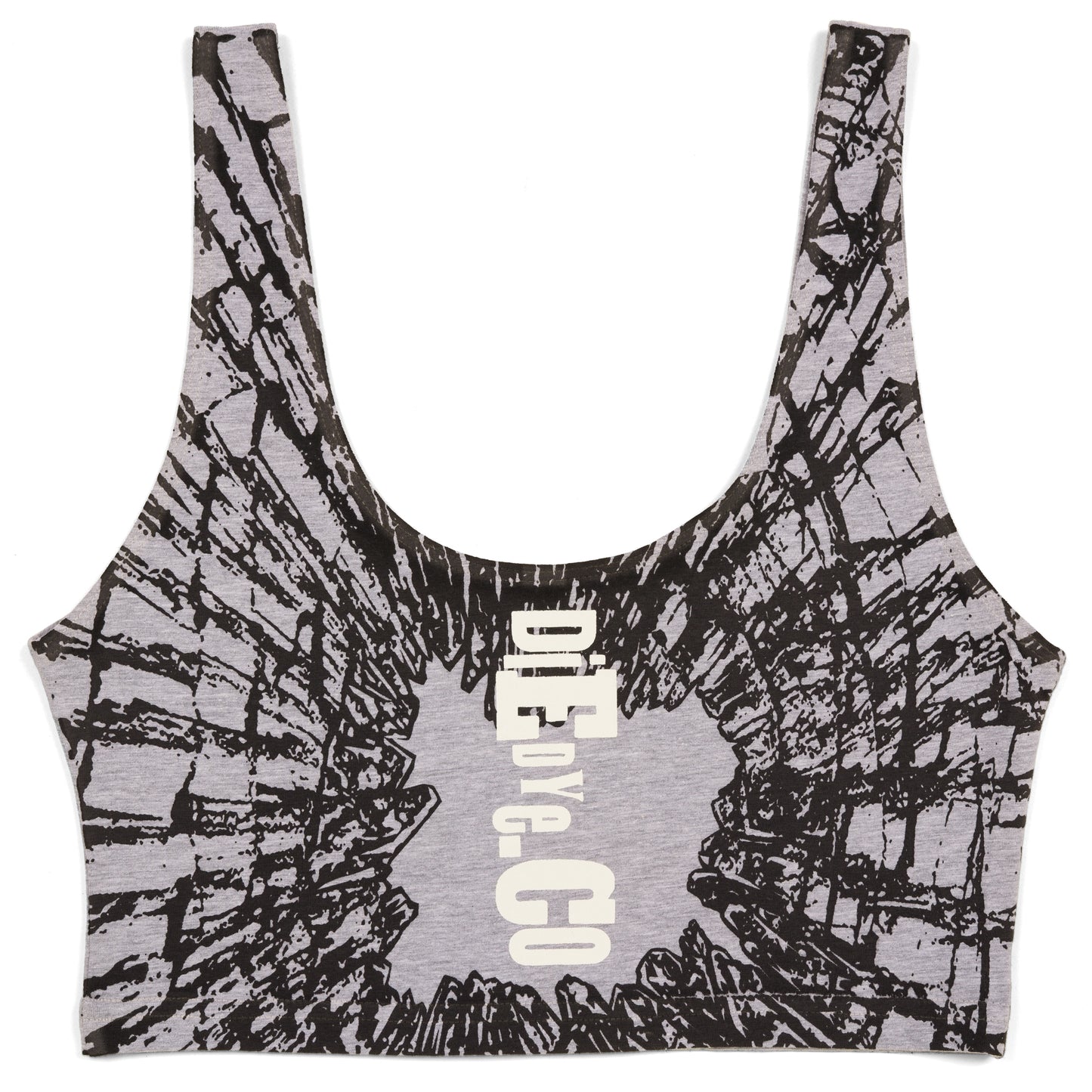 Cracked Spandex Crop Tank
