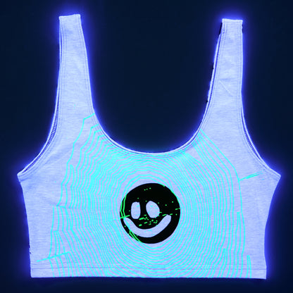 Cracked Spandex Crop Tank