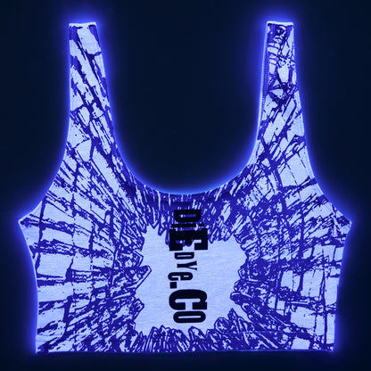 Cracked Spandex Crop Tank