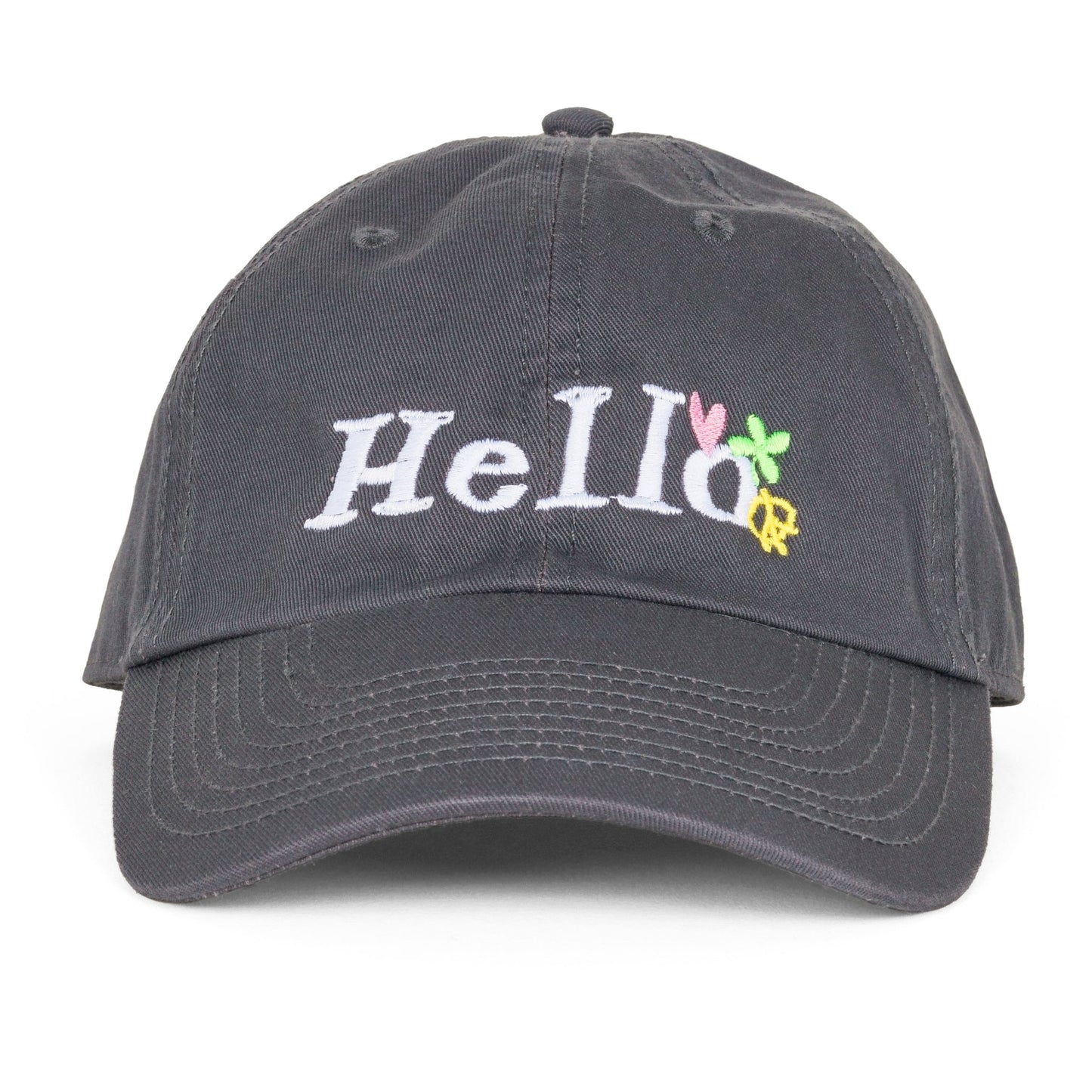 'Hello ♥☘☮' Cap