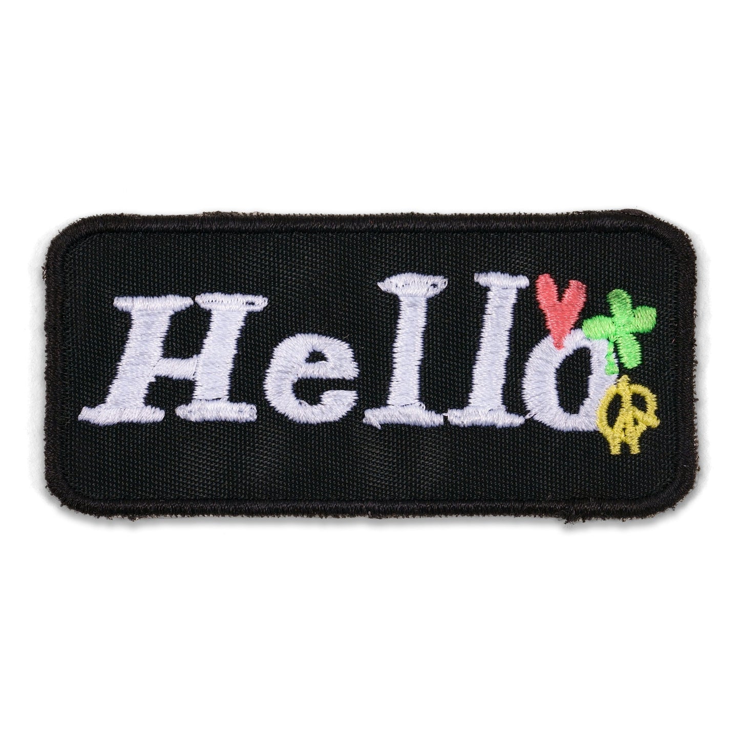 'Hello ♥☘☮' Patch