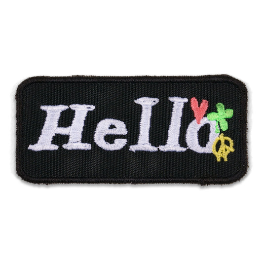 'Hello ♥☘☮' Patch
